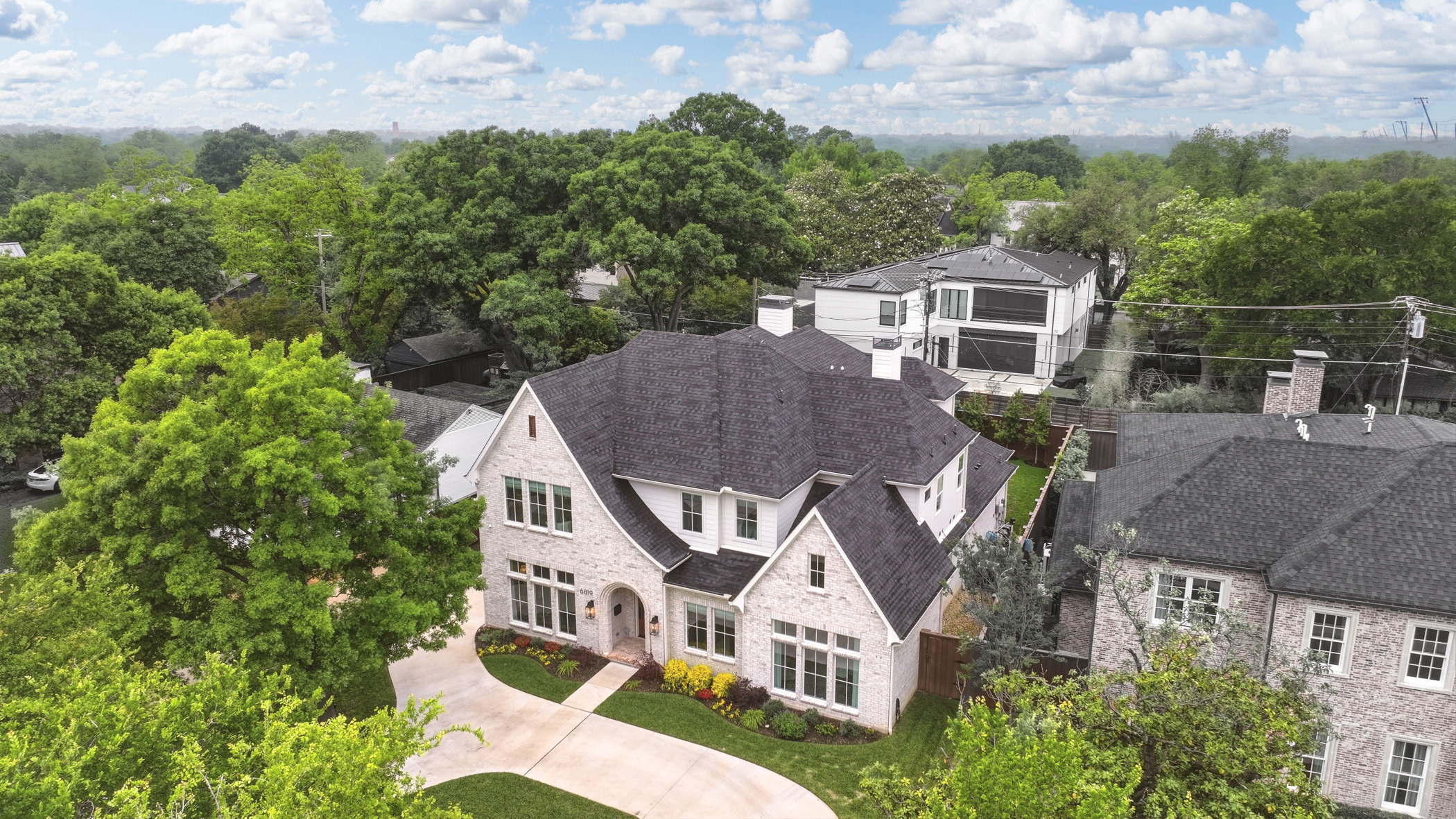 Aerial view of property